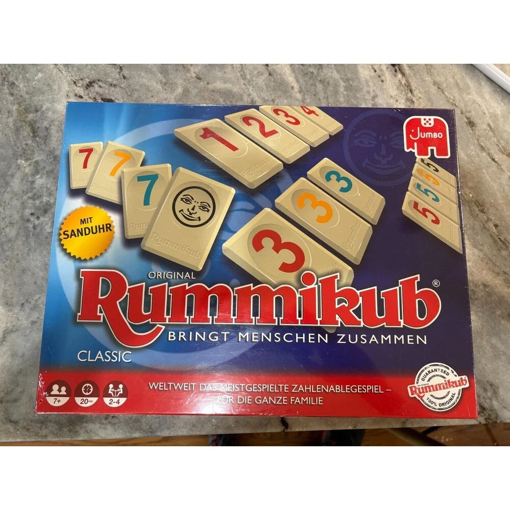 ORIGINAL RUMMIKUB CLASSIC GAME GERMAN VERSION JUMBO EU BRINGT MENSCHEN ZUSAMMEN